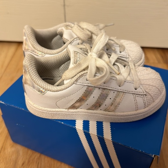 adidas Other - Adidas toddler girl superstar 1 sneakers size 7